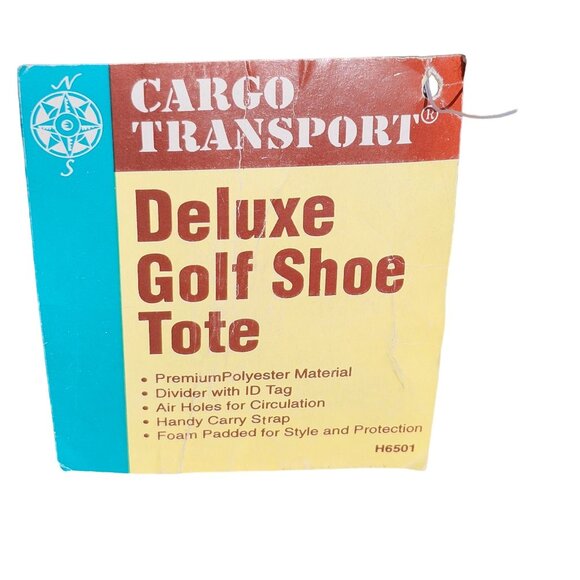 Vintage Ohio Bag Cargo Transport Deluxe Golf Shoe Tote Green PB98 H6501 - Picture 7 of 8
